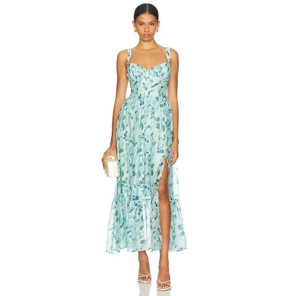 ASTR THE LABEL Kelby Floral Midi Dress